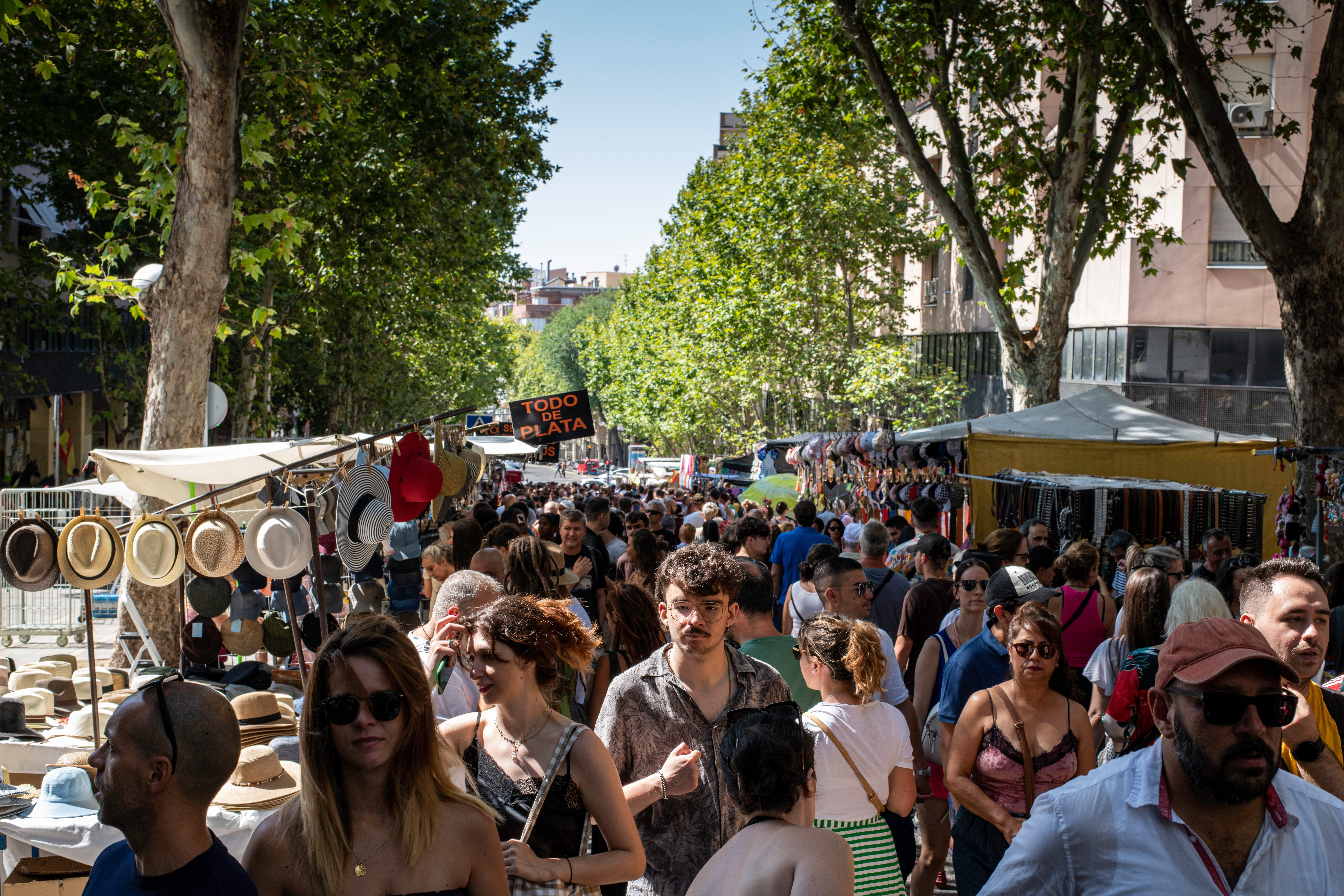 El Rastro Market in Madrid, Spain