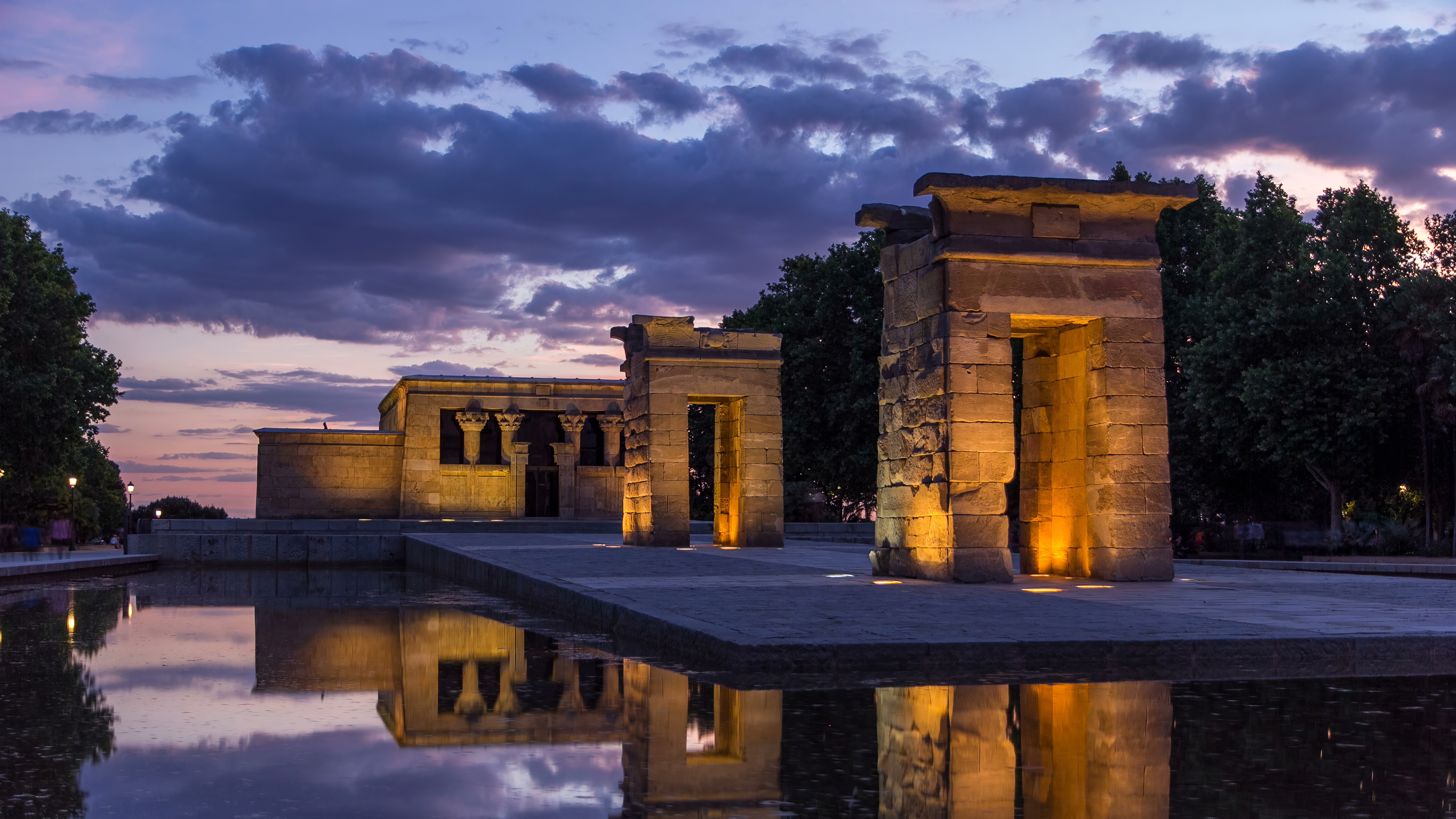 Temple of Debod in Madrid, Spain