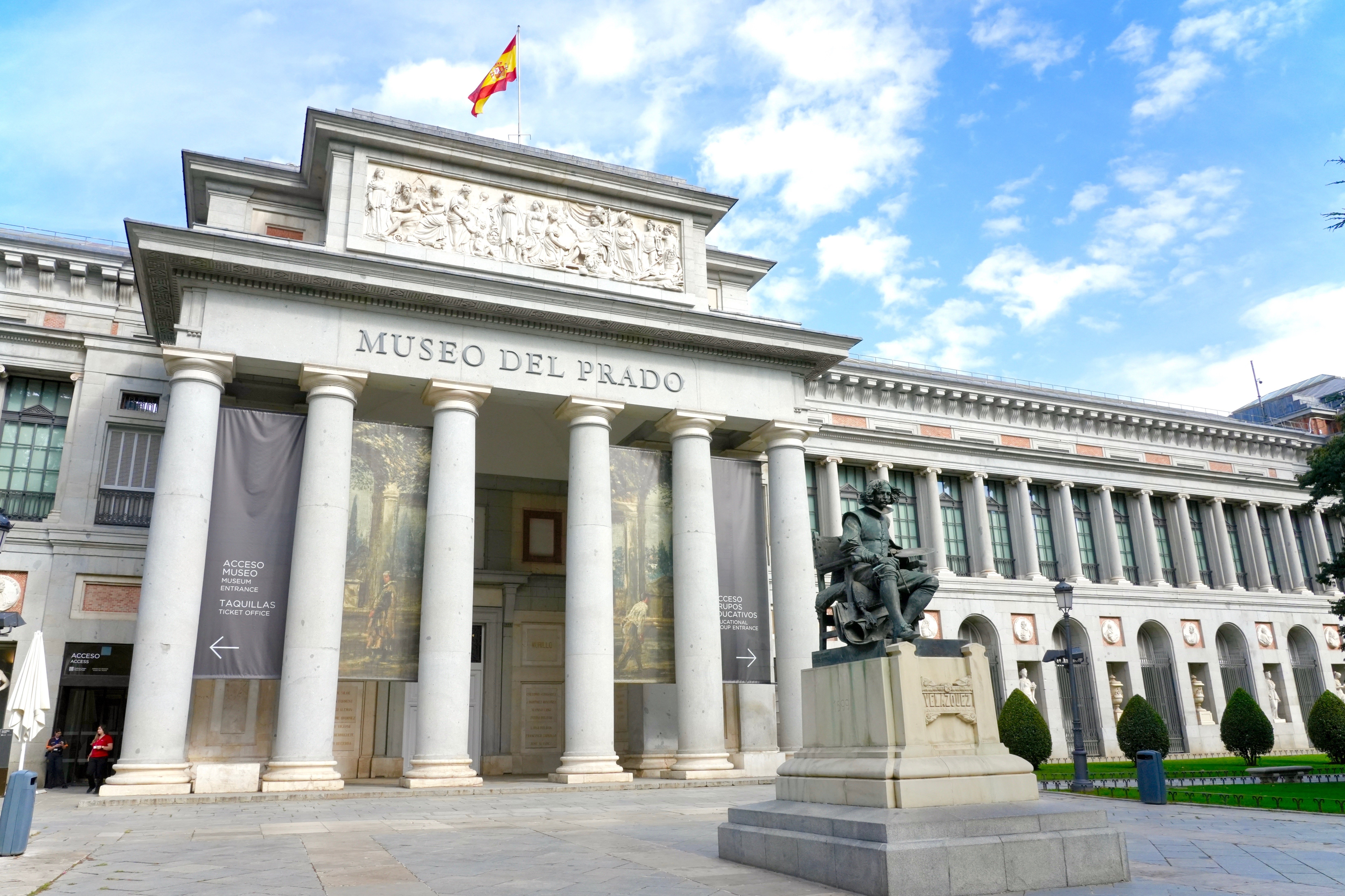 Exterior of the Museo del Prado in Madrid, Spain