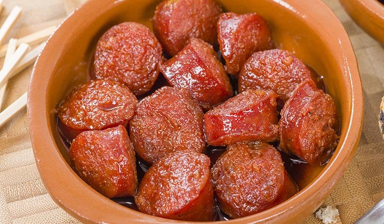 Chorizo en Sidre tapa