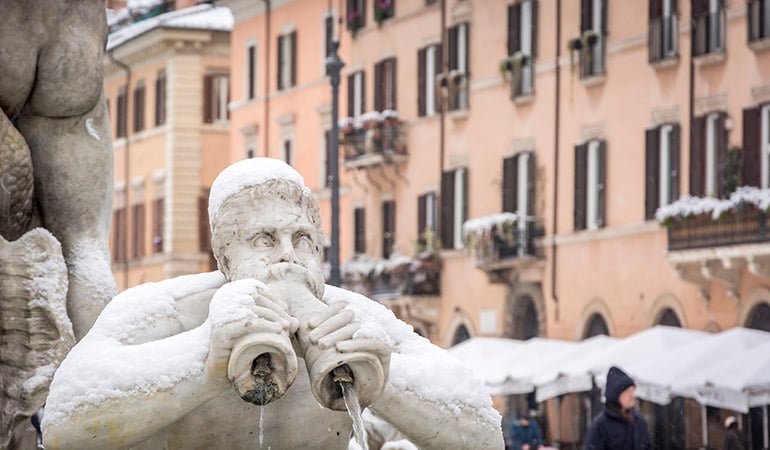 visiting Rome at Christmas Piazza Navona
