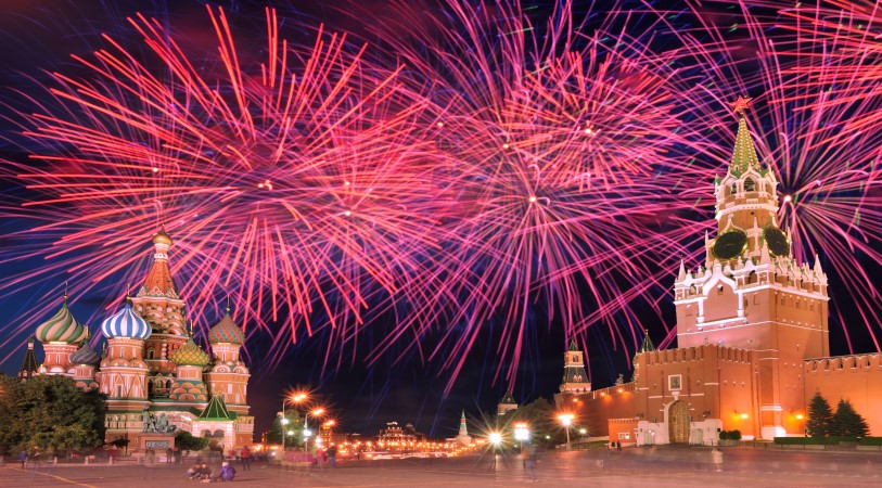 New Years Eve in Red Square Moscow