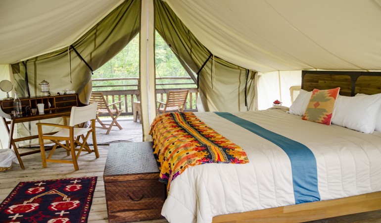 types of glamping