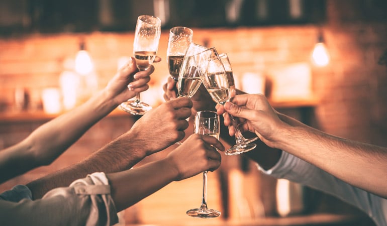 champagne cheers
