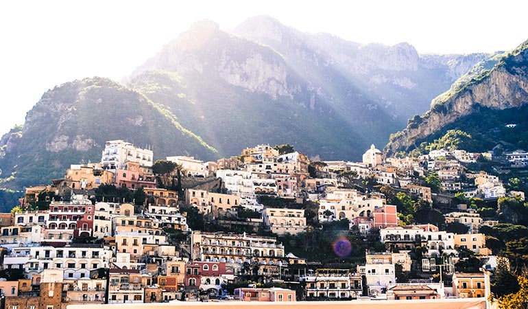 romantic destination in Italy Positano