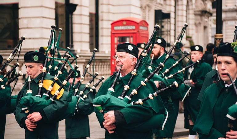 bagpipes st patrick's day 