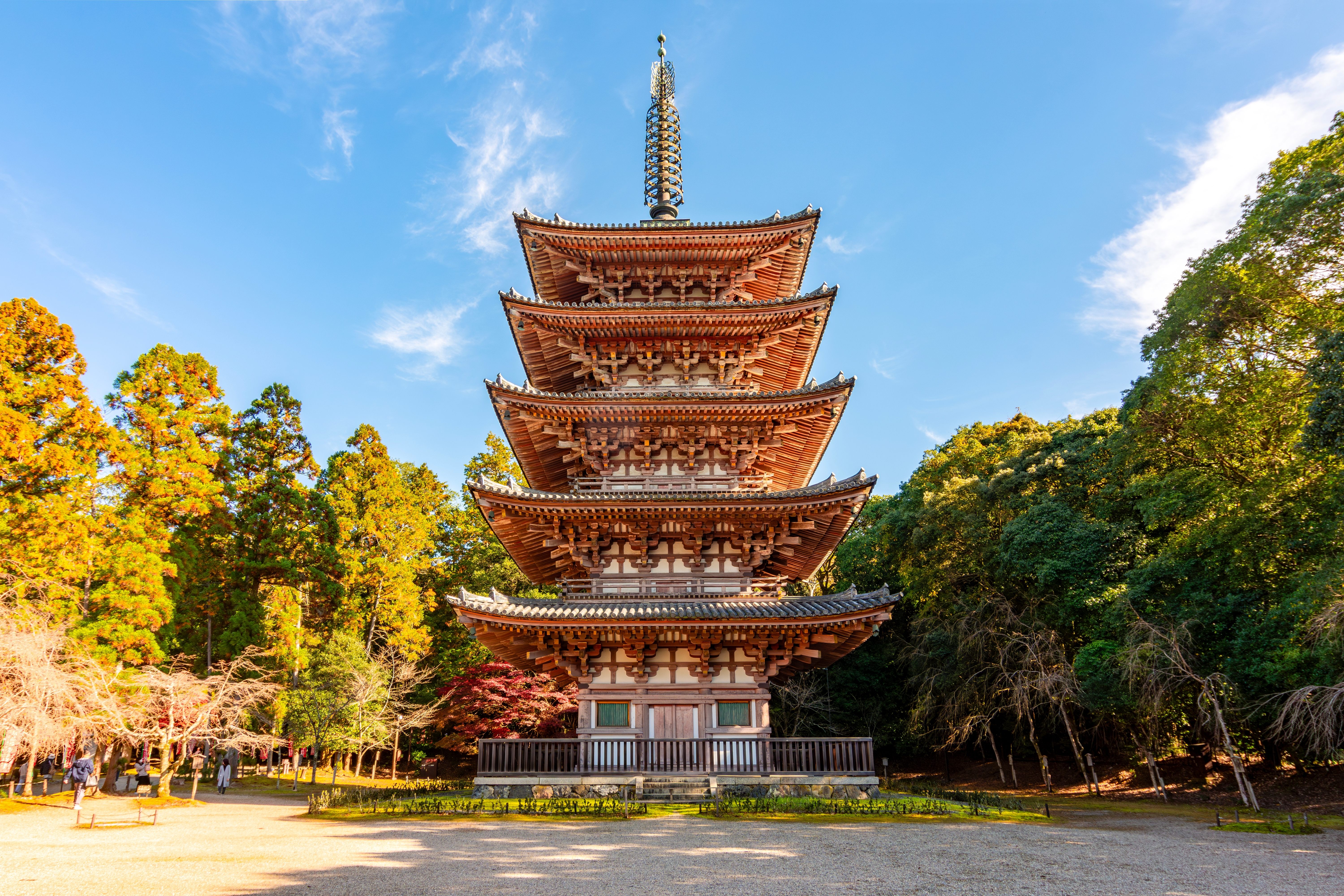 Pagoda of Daigo-ji temple - oldest building in Kyoto erected in 10th century, Japan