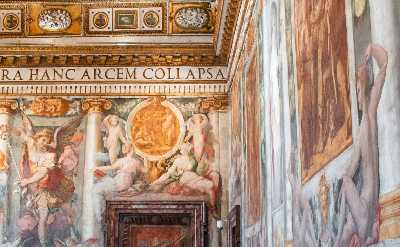 frescoes inside the Castel San'tAngelo 