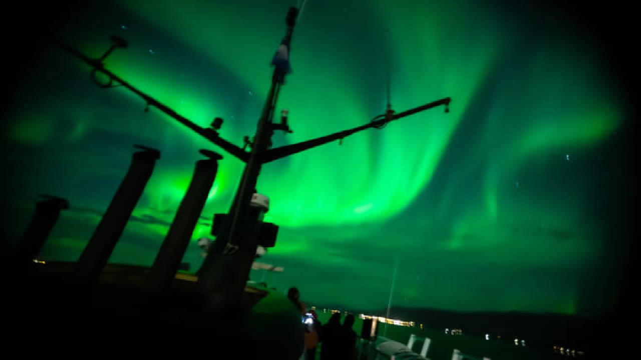 Northern Lights by Boat