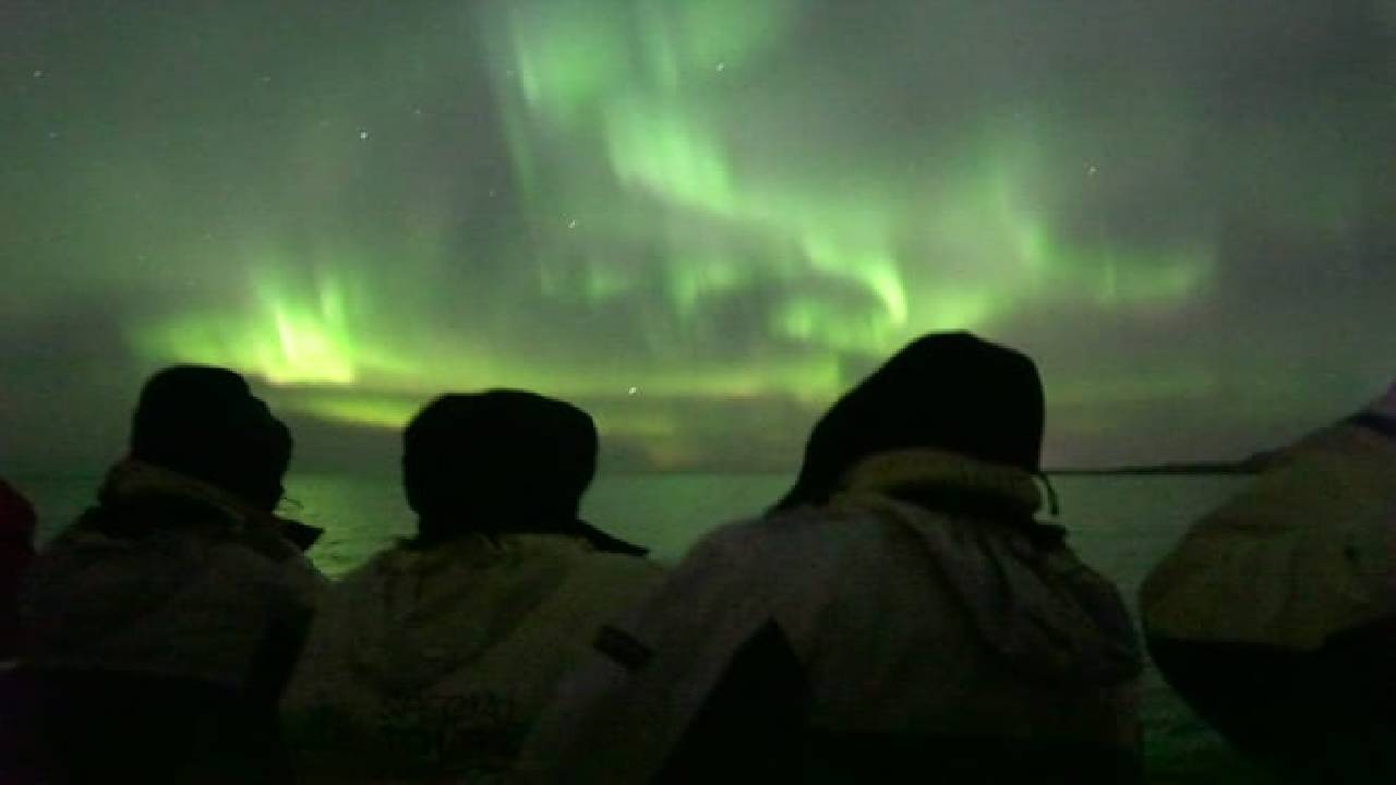 Northern Lights by Boat