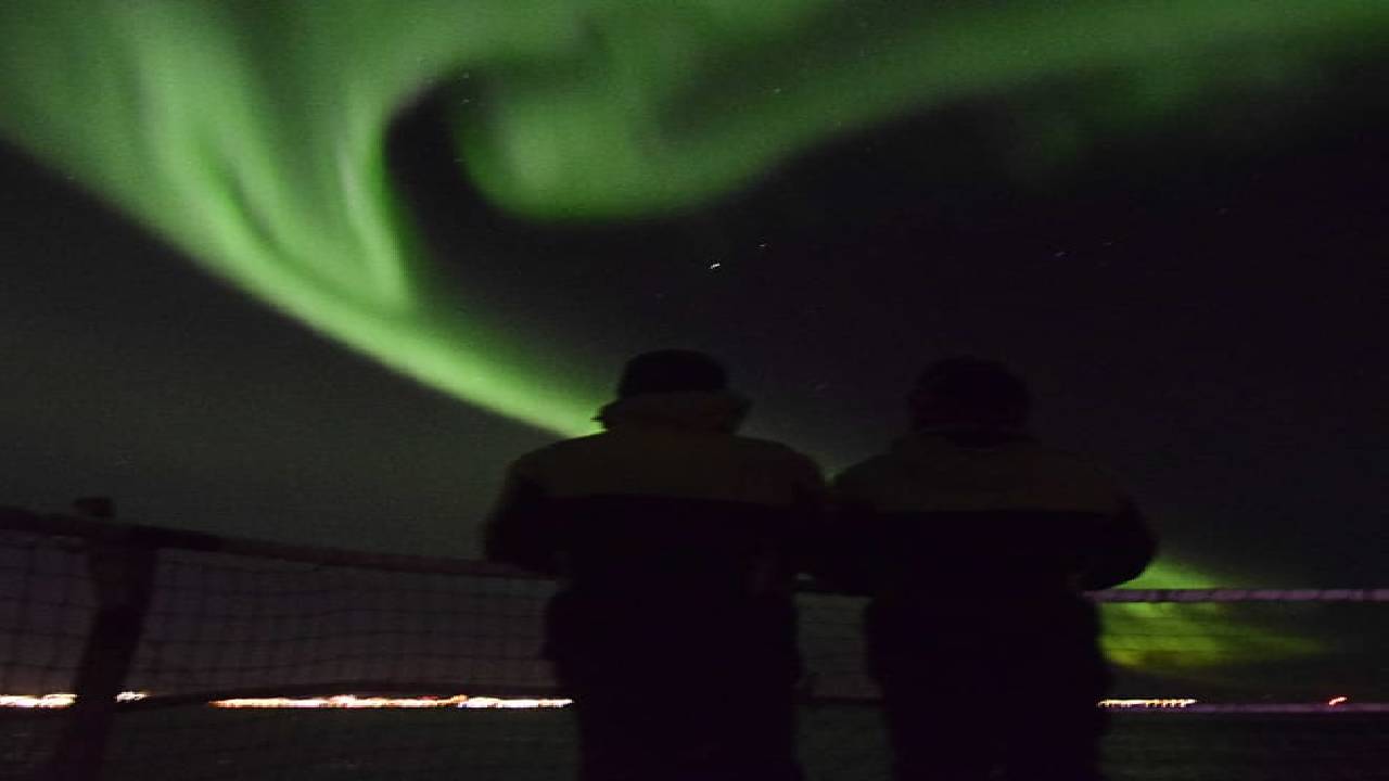 Northern Lights by Boat