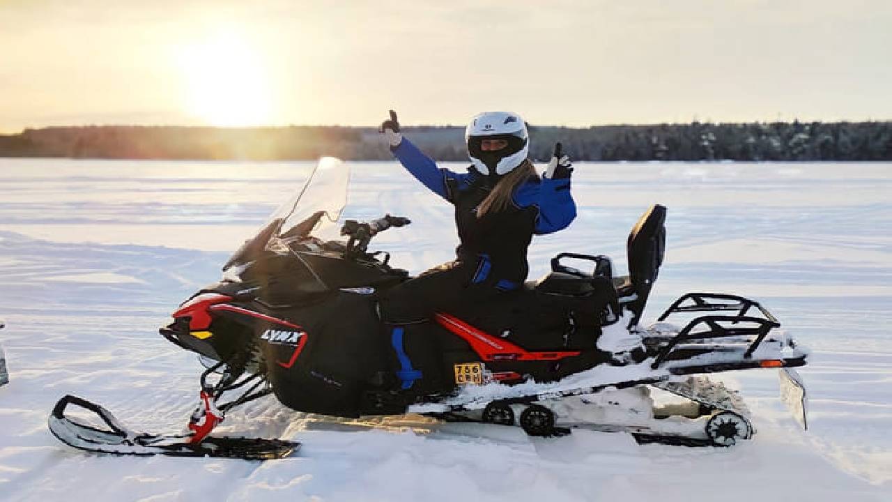 Snowmobile Safari Winter Tour & Barbeque - 1 Hour Driving - Small Group