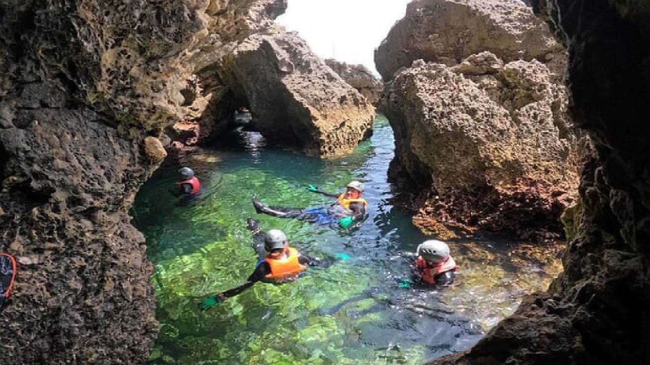 Award Winner Premium Kayak and Coasteering Adventure with Lunch