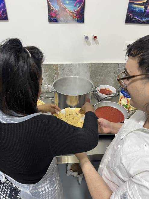 Private Fettuccine Alfredo and Ravioli Class Grandma recipe