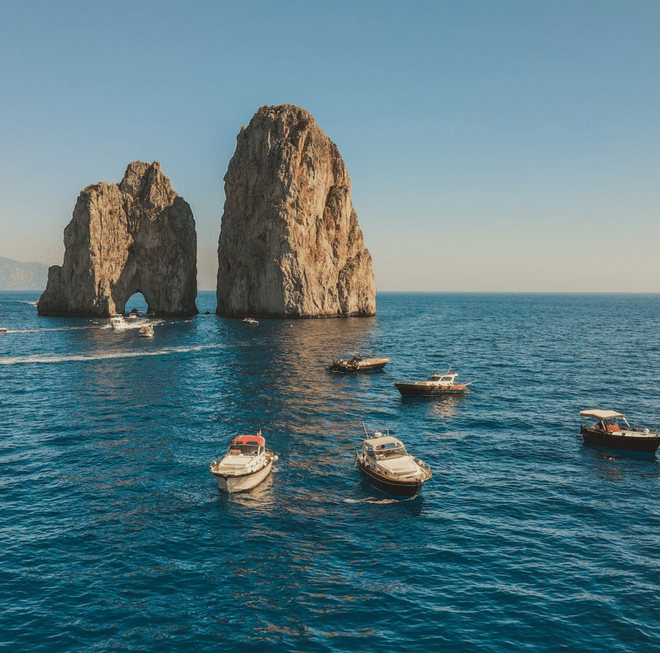Voucher for Capri from Naples: Includes Hydrofoil and Boat Tour of the Island with Stop at Blue Grotto