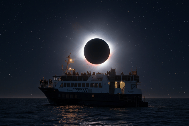 Solar Eclipse Cruise from Downtown Reykjavík