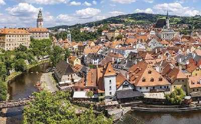 Private Prague to Passau lux. transfer via Cesky Krumlov & Lunch